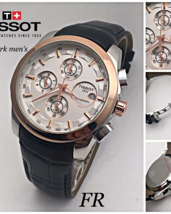 Tissot Premium Black Belt Chronograph Men's Watch