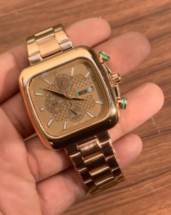Gucci Rose Gold Premium Watch For Men