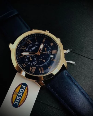 Marvelous Fossil Chronograph Leather Belt Men's Watch