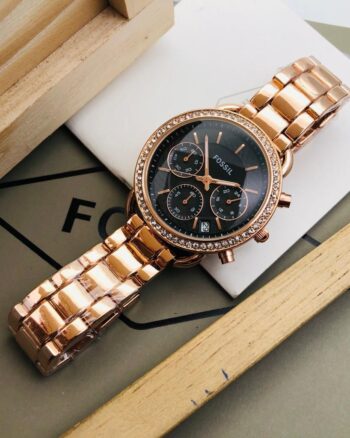 Fossil Chronograph Gold Metal Belt Women’s watch