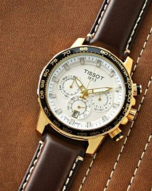 Tissot Chronograph Leather Strap Men's Watch In Budget