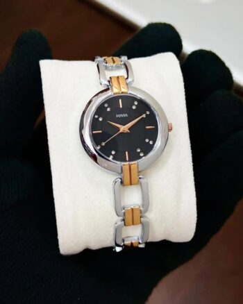 Fossil Silver And Gold Premium Watch For Women