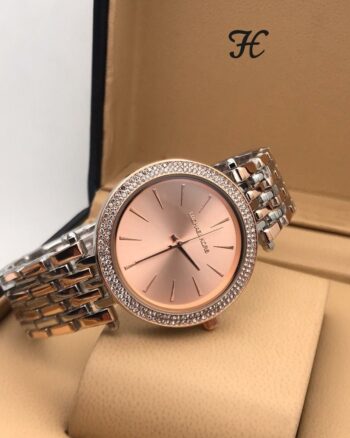 Michael Kors Diamond Studded Rose Gold Dial Women’s Watch