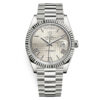 Classic Rolex Day-Date Oyster Silver Watch For Men
