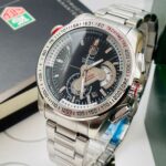 Branded Tag Heuer Chronograph Black Dial Men's Watch