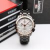 Tissot Gold Bezel Metal Belt Chronograph Men's Watch