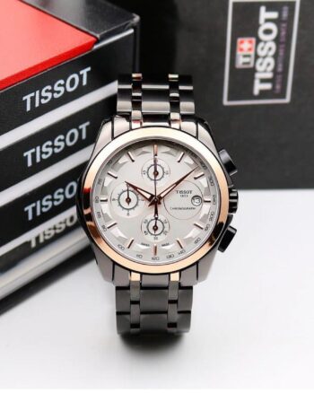 Tissot Gold Bezel Metal Belt Chronograph Men's Watch