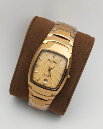 Rado Stylish Gold Strap Men's Watch