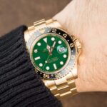 Rolex GMT Master Gold Metal Strap Men's Watch