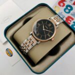 Fossil Silver And Rose Gold Chronograph Metal Belt Women’s watch