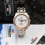 Tissot Rose Gold Bezel Quartz Watch For Men