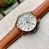 Fossil Brown Leather Belt Chronograph Watch For Men