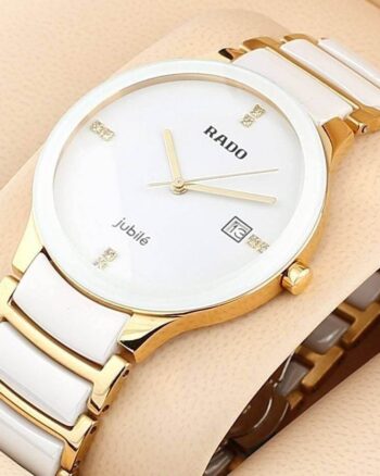 Rado watch for men White dial dual tone