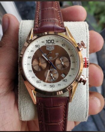 Classic Tag Heuer Brown Dial Leather Belt Men's Watch