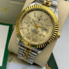 Rolex Gold Dial Metal Belt For Men's watch