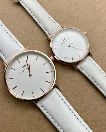 Daniel Wellington White Dial Couple Watch