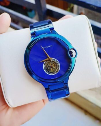 Cartier Chronograph Blue Dial Men's Premium Watch