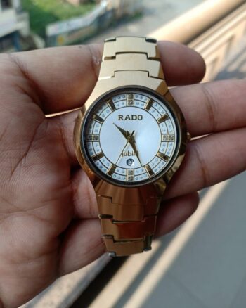 Round Luxury Gold Plated Rado Watches