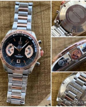 Marvellous Tag Heuer Diagno Black Chronograph Multi Dial Men's Watch