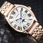 Cartier Swiss Made Rose Gold Metal Belt Watch For Men