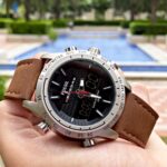 Fossil Brown Leather Belt Premium Watch For Men
