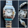 Classic Cartier Transparent Square Silver Dial Quartz Analog Men's watch