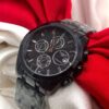 Tissot Full Black Metal Strap Watch For Men