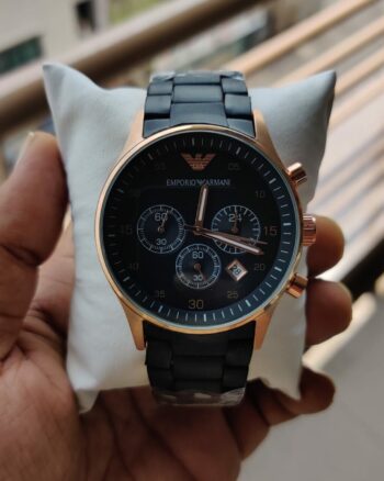 Casual Armani Round Dial Quartz Analog Watch For Men