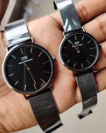 Casual Daniel Wellington DW Black Dial Couples Watch