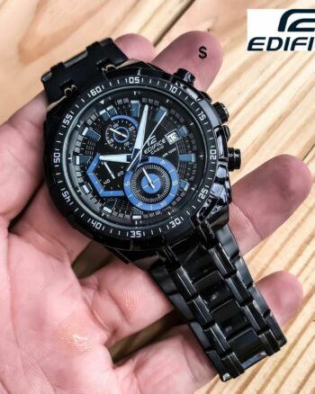 Edifice Premium Chronograph Black Metal Belt Men's Watch