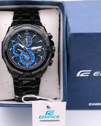 Edifice Premium Chronograph Black And Blue Men's Watch