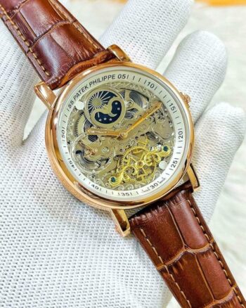 Branded Patek Philippe Automatic Leather Belt  Men's Watch