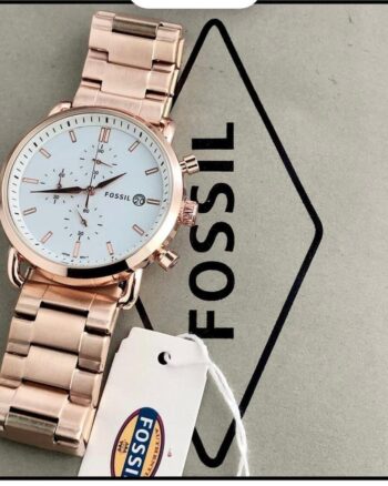 Classic Fossil White Dial Chronograph New Model Men's Watch