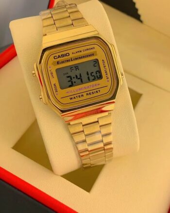 Casio G-Shock Gold Metal Belt Digital Watch For Men