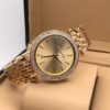 Michael Kors Diamond Studded Gold Dial Women’s Watch