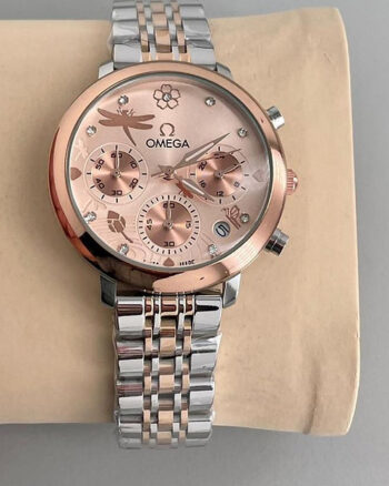 Omega Rose Gold Watch For Women's