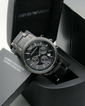 Dynamic Armani Round Dial Quartz Analog Watch For Men