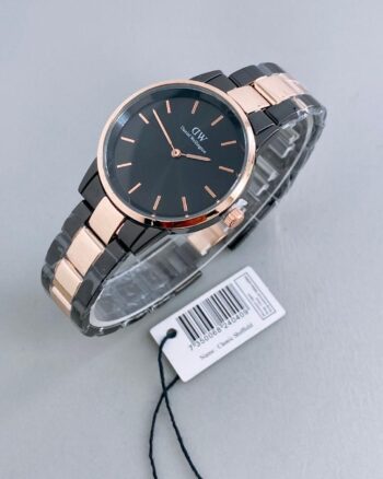 Daniel Wellington Iconic Black And Gold Strap Analog Women’s watch