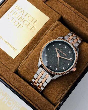 Fossil Chronograph Rose Gold And Silver Metal Belt Women’s Watch