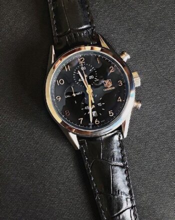 Splendid Silver Bezel Tagheuer Chronograph Men's Watch