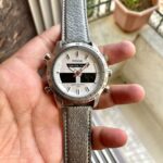 Fossil Analog With Digital Silver Bezel Men's Watch