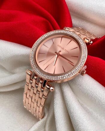 Michael Kors Full Rose Gold Diamond Studded Women’s Watch