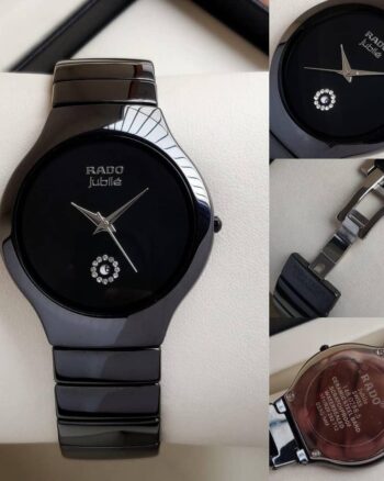 Rado Mens Stylish Chain Watch In Black