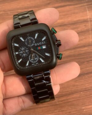 Metal Gucci Trending Luxury Men's Watch In Black