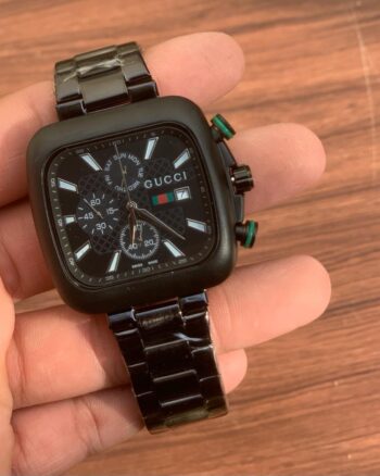 Metal Gucci Trending Luxury Men's Watch In Black