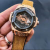 Hublot Black & Yellow Date Working Model For Men's Watch