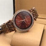 Michael Kors Diamond Metal Strap Watch For Women