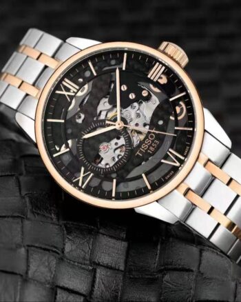 Tissot Automatic Gold And Silver Metal Strap Men's Watch