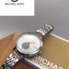 Michael Kors White Dial Diamond Watch For Women