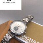 Michael Kors White Dial Diamond Watch For Women
